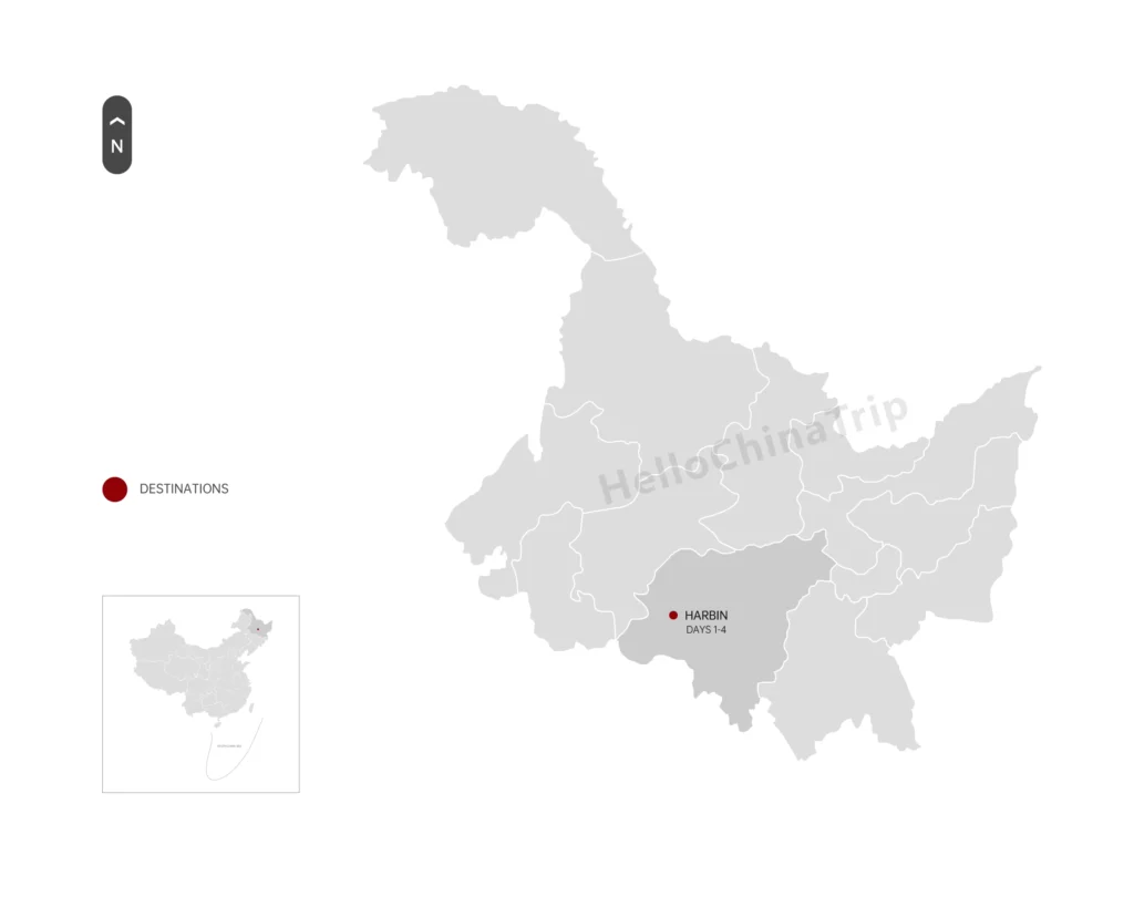 4 Days Harbin City Highlights and Jihua Skiing Tour