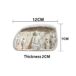 Longmen Grottoes Illuminated 3D Relief Fridge Magnet – Glowing Souvenir from Luoyang’s UNESCO Heritage!
