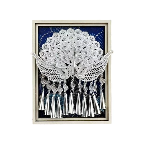 Guizhou Miao Silver Hat Fridge Magnet – A Cultural Keepsake from Qianhu Miao Village