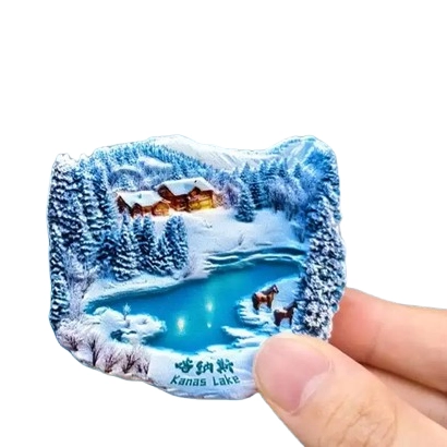 Kanas Lake Fridge Magnet – A Slice of Xinjiang’s Alpine Paradise