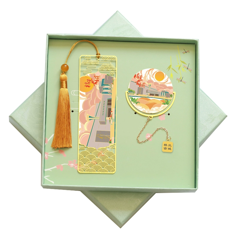 Loulan Ancient City Metal Bookmark – A Timeless Journey Through Xinjiang’s Silk Road Legacy